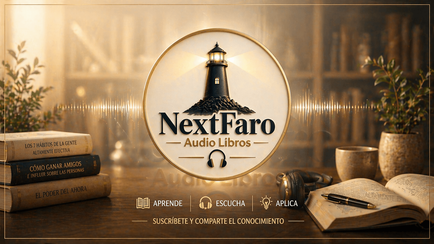 Biblioteca elegante de NextFaro Audiolibros